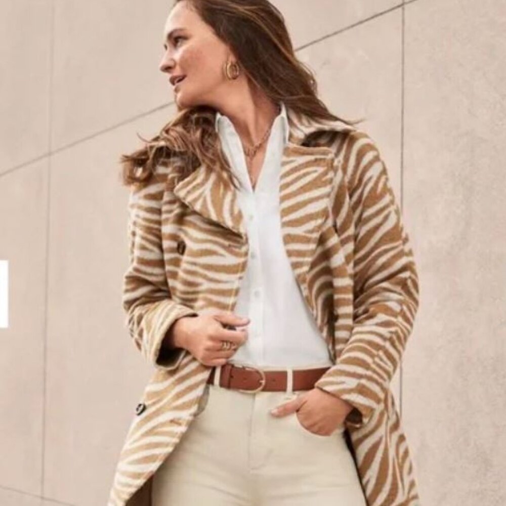 Women's Zebra Print Coat